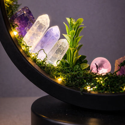 ZenCrystal – Lampă magică „Pădure din minerale”