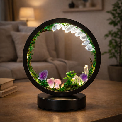 ZenCrystal – Lampă magică „Pădure din minerale”