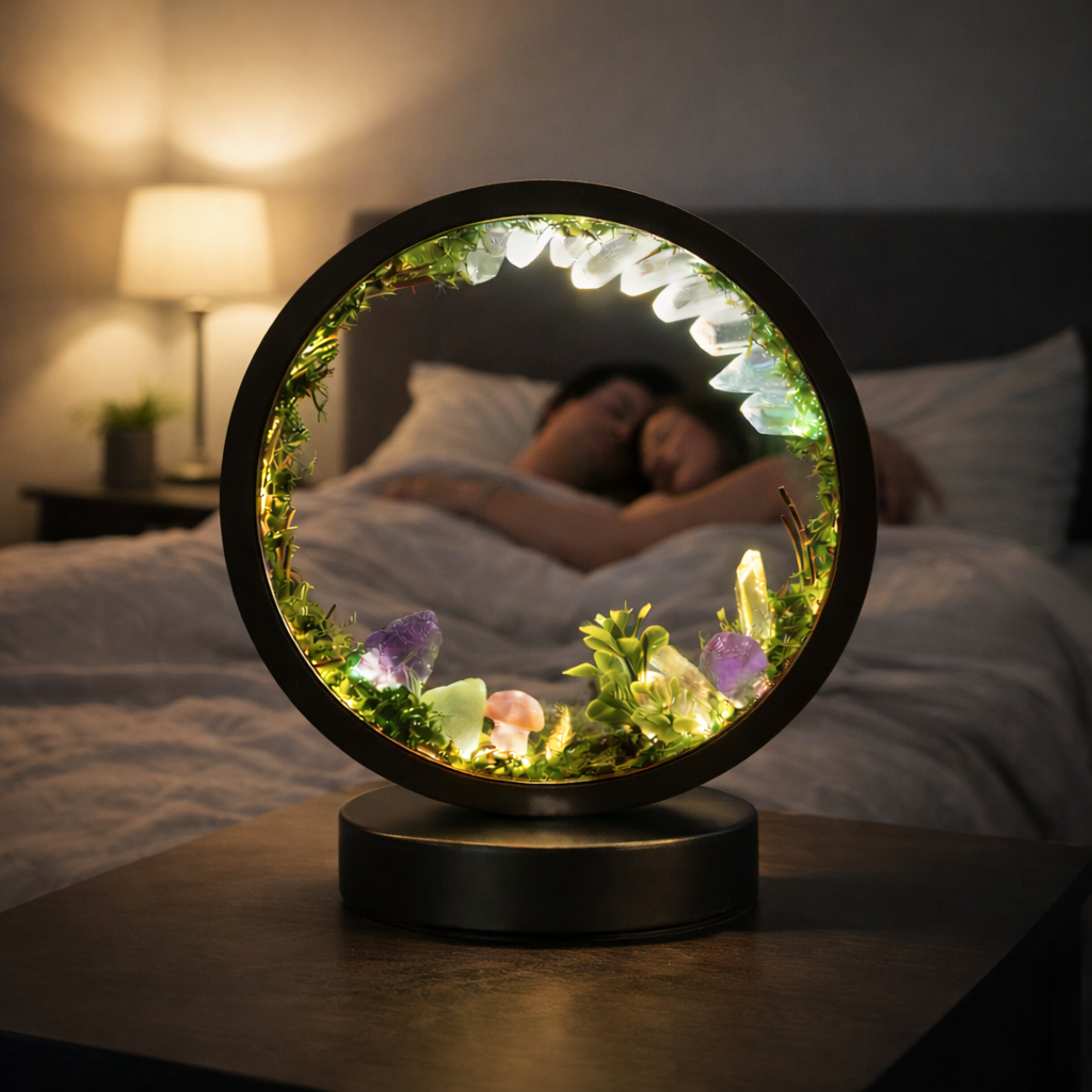 ZenCrystal – Lampă magică „Pădure din minerale”