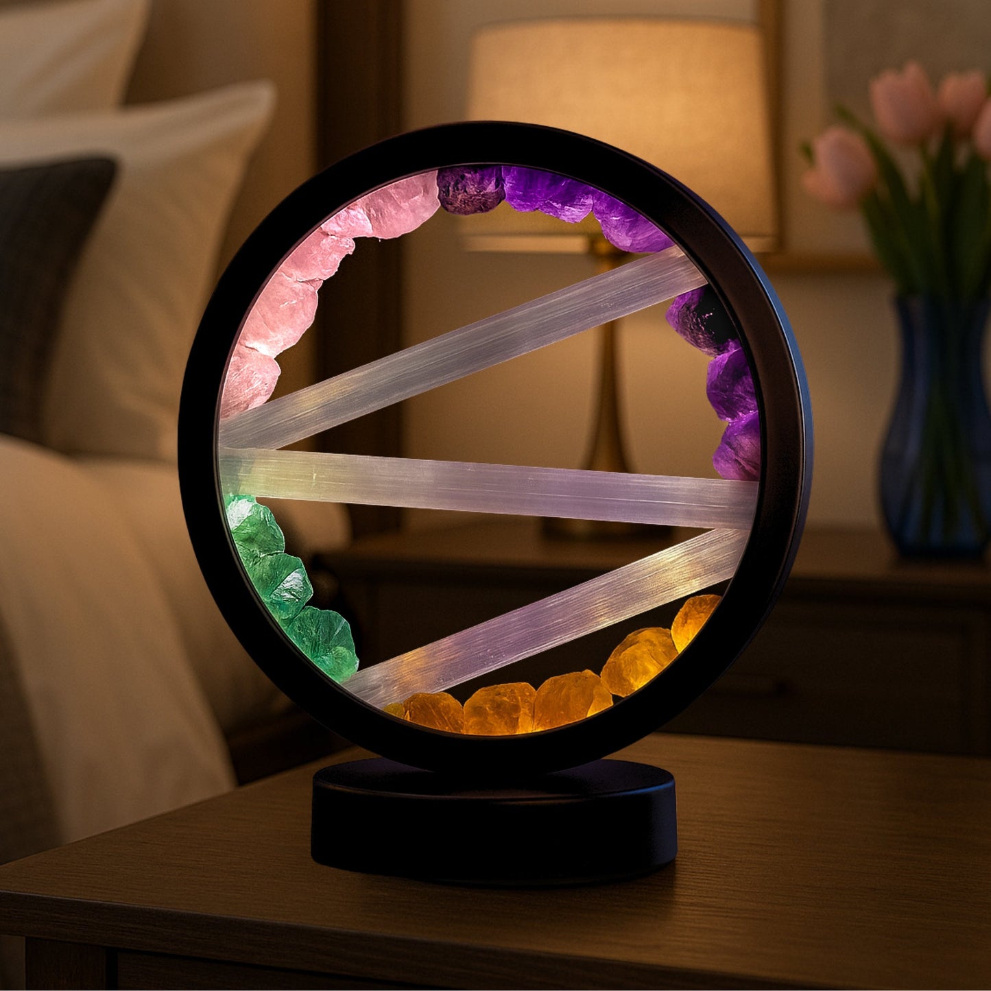 ZenCrystal – Lampă din cristale artizanală NoStress