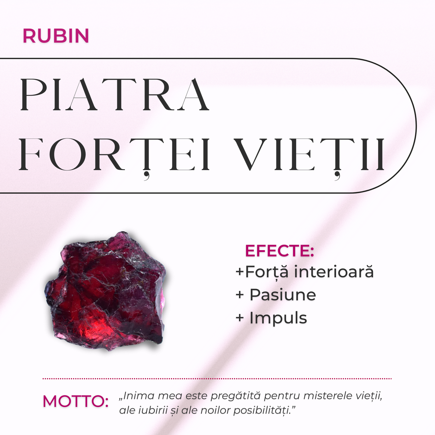 ZenCrystal – Inel cu rubin și granat