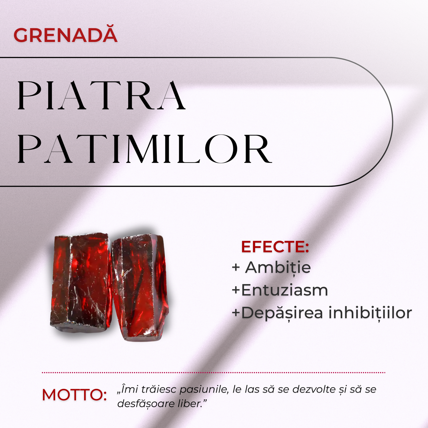 ZenCrystal – Inel cu rubin și granat