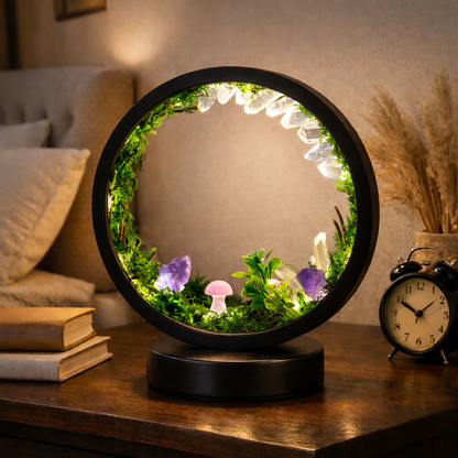 ZenCrystal – Lampă magică „Pădure din minerale”